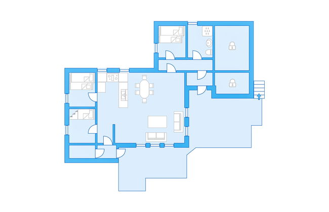 Haus mit 4 Schlafzimmern in Åseral mit garten und terrasse - Foto 37