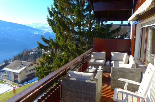 Foto 2 - Apartment mit 3 Schlafzimmern in Crans-Montana mit blick auf die berge