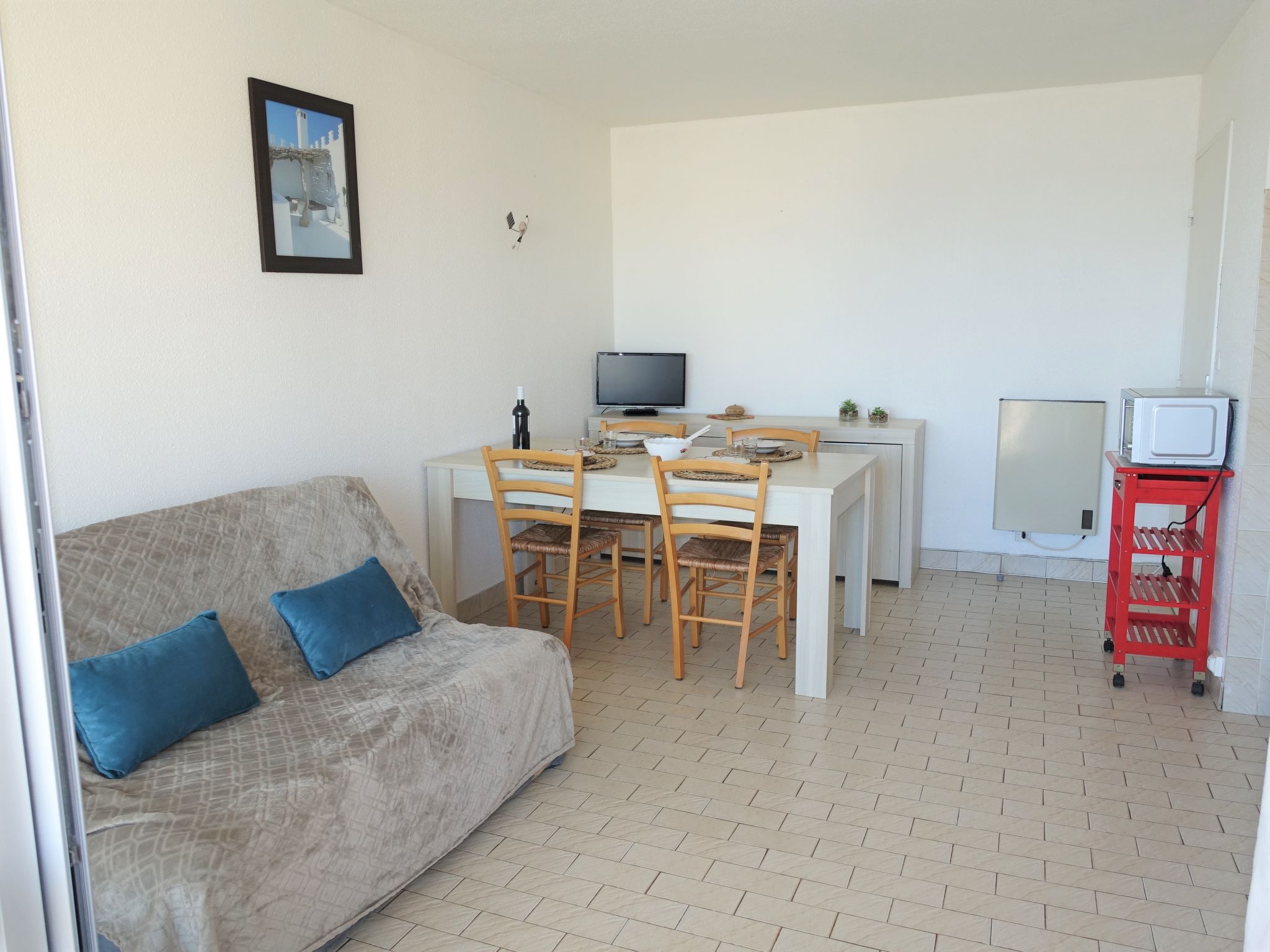 Foto 3 - Apartamento de 1 quarto em Narbonne com vistas do mar