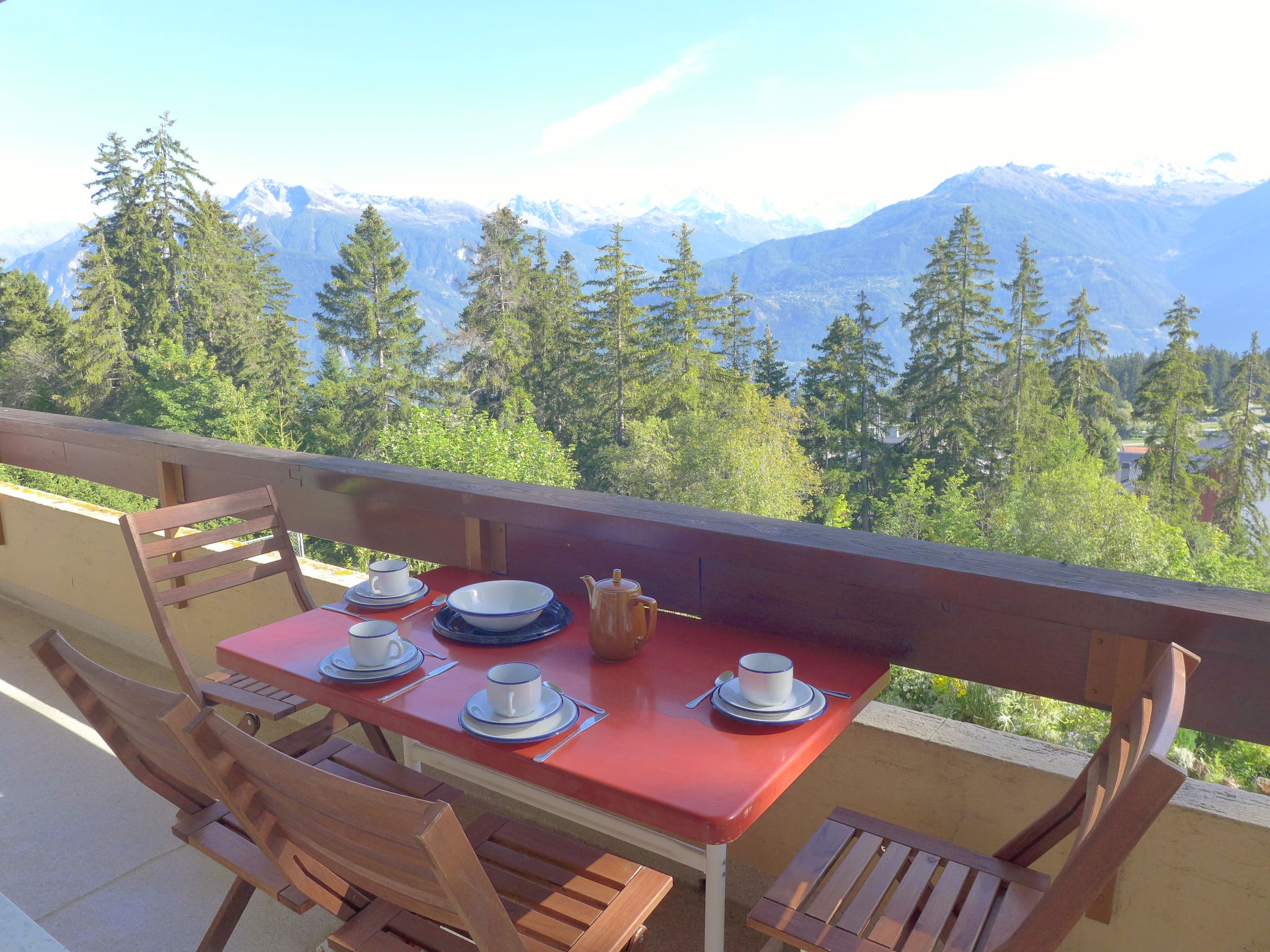 Foto 5 - Apartamento de 2 quartos em Crans-Montana com vista para a montanha