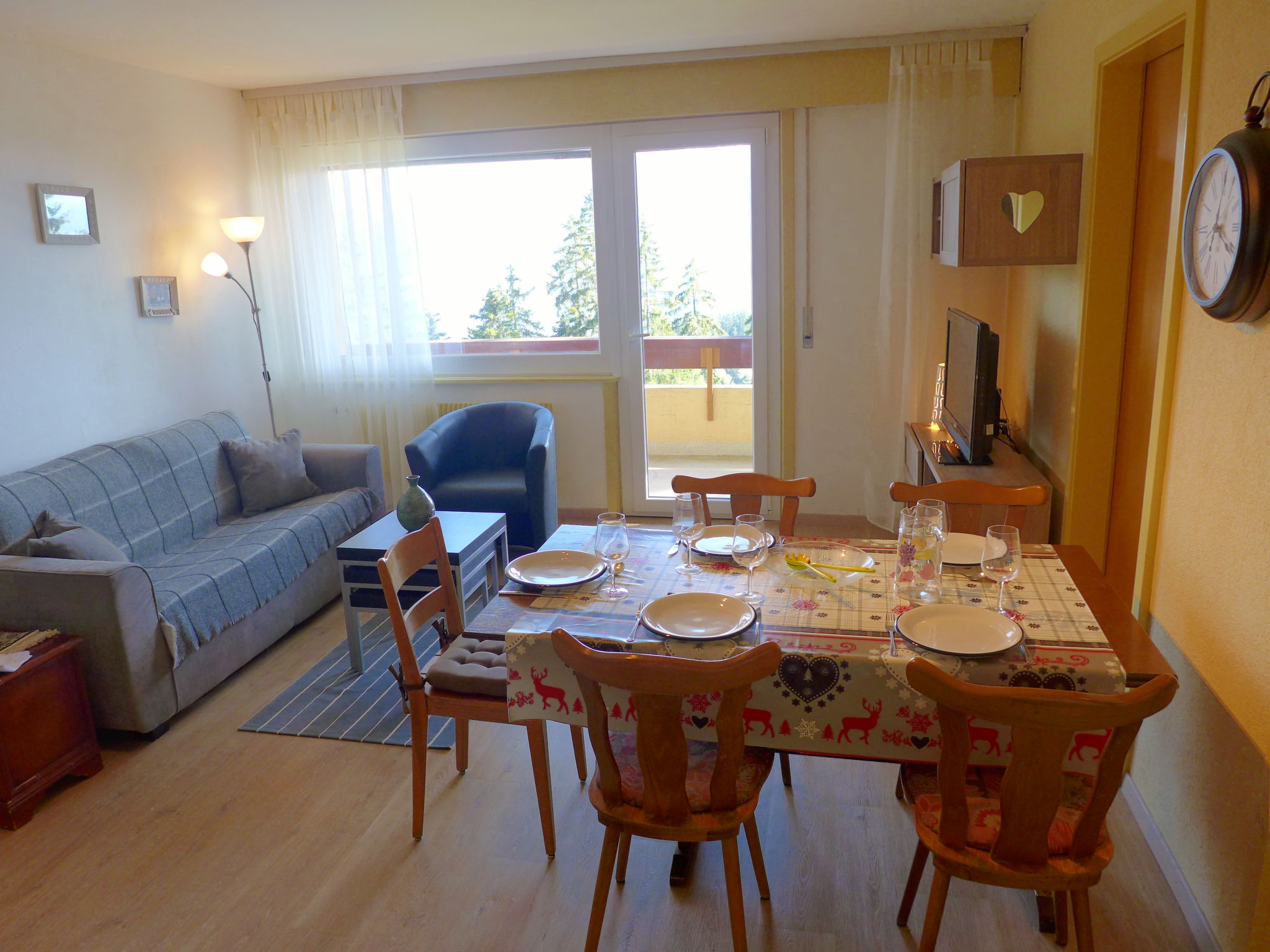 Foto 2 - Apartamento de 2 quartos em Crans-Montana com vista para a montanha