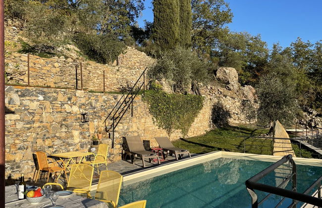 Casa de 4 quartos em Prelà com piscina privada e jardim - Foto 25