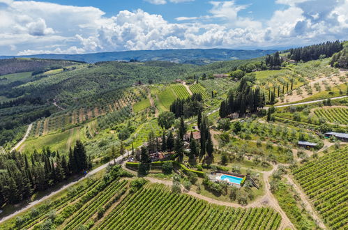 Foto 4 - Casa de 3 habitaciones en Greve in Chianti con piscina privada y jardín