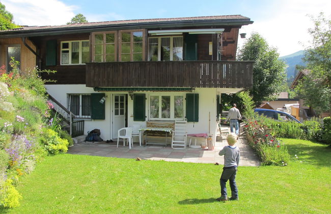 Apartamento de 2 quartos em Adelboden com jardim - Foto 1