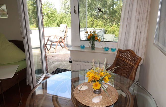 Apartamento de 1 quarto em Wangerland com jardim e terraço - Foto 7