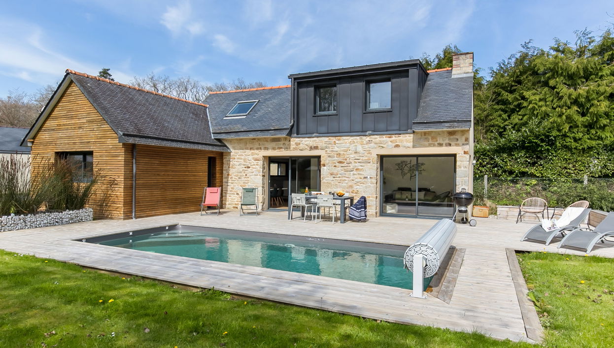 Haus mit 4 Schlafzimmern in Clohars-Fouesnant mit privater pool und garten - Foto 1