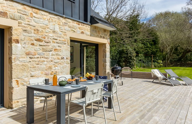 Casa de 4 quartos em Clohars-Fouesnant com piscina privada e jardim - Foto 32