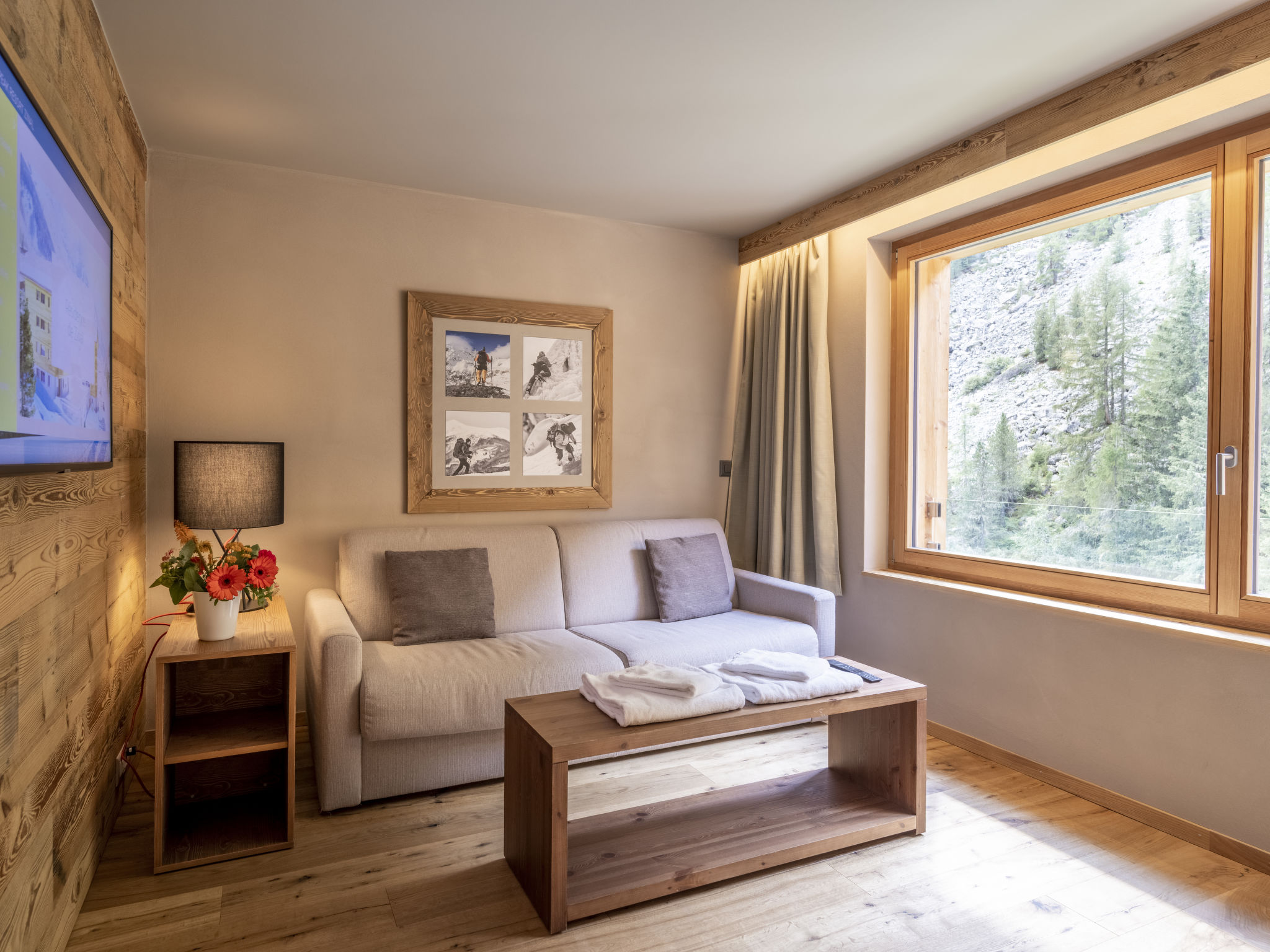 Foto 2 - Appartamento con 1 camera da letto a Anniviers con vista sulle montagne