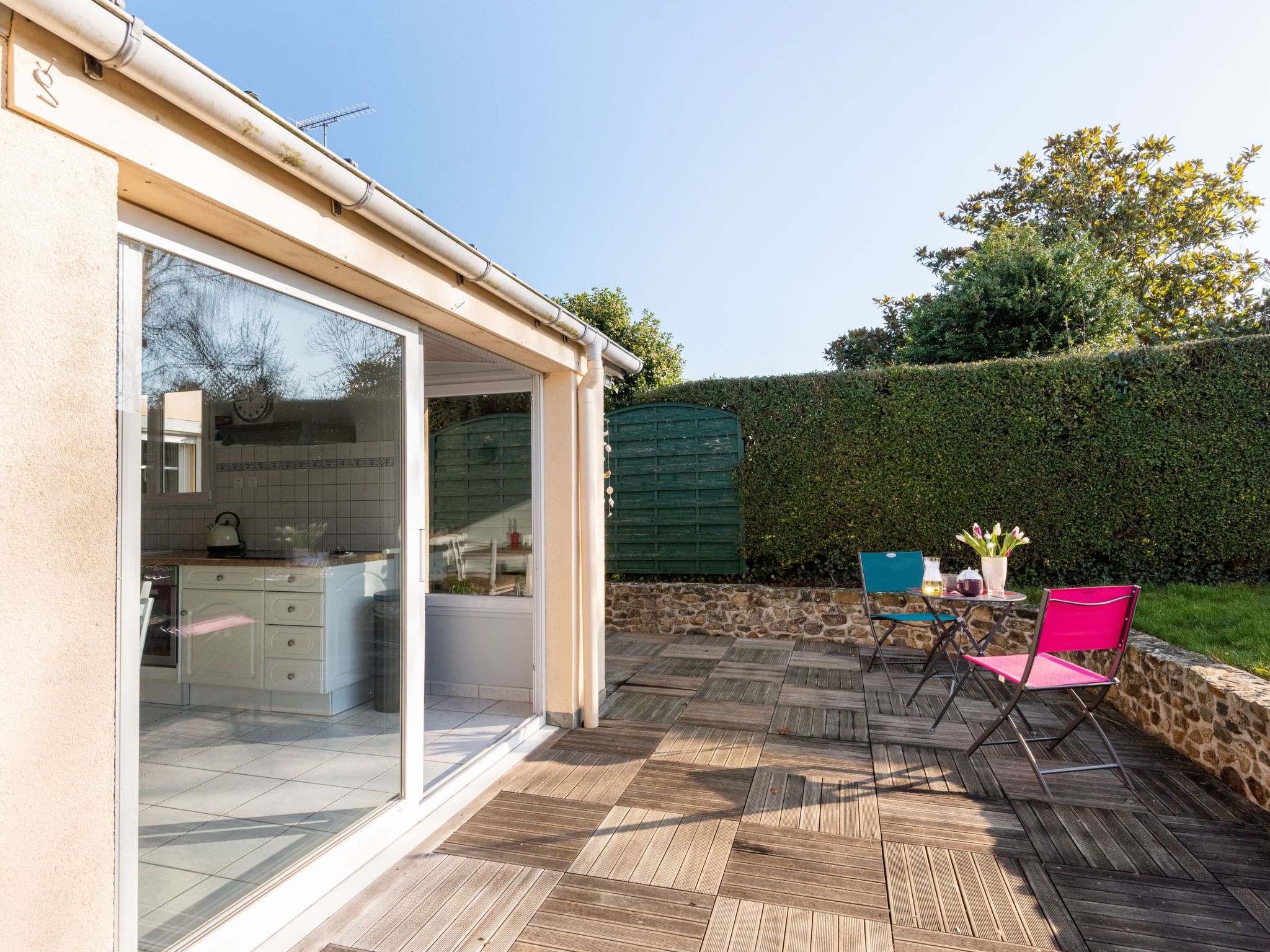 Foto 1 - Casa de 3 habitaciones en Gouville-sur-Mer con jardín y terraza