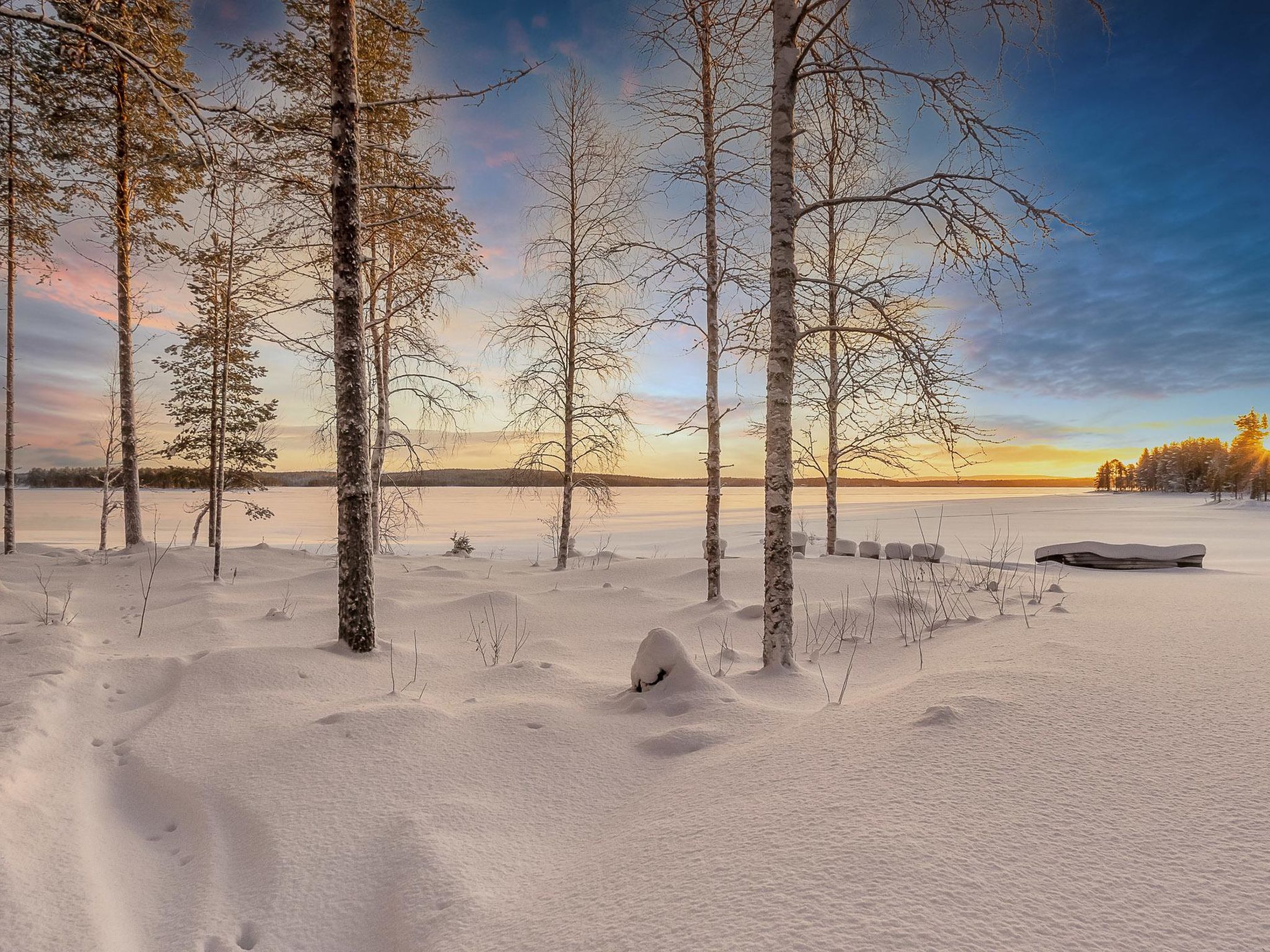 Foto 3 - Casa de 3 habitaciones en Rovaniemi con sauna y vistas a la montaña