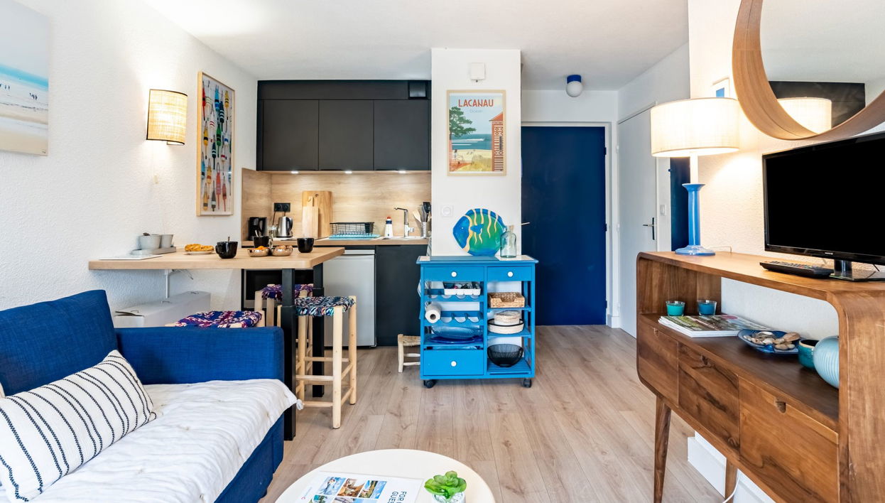 Apartamento de 2 quartos em Lacanau com piscina e jardim - Foto 1