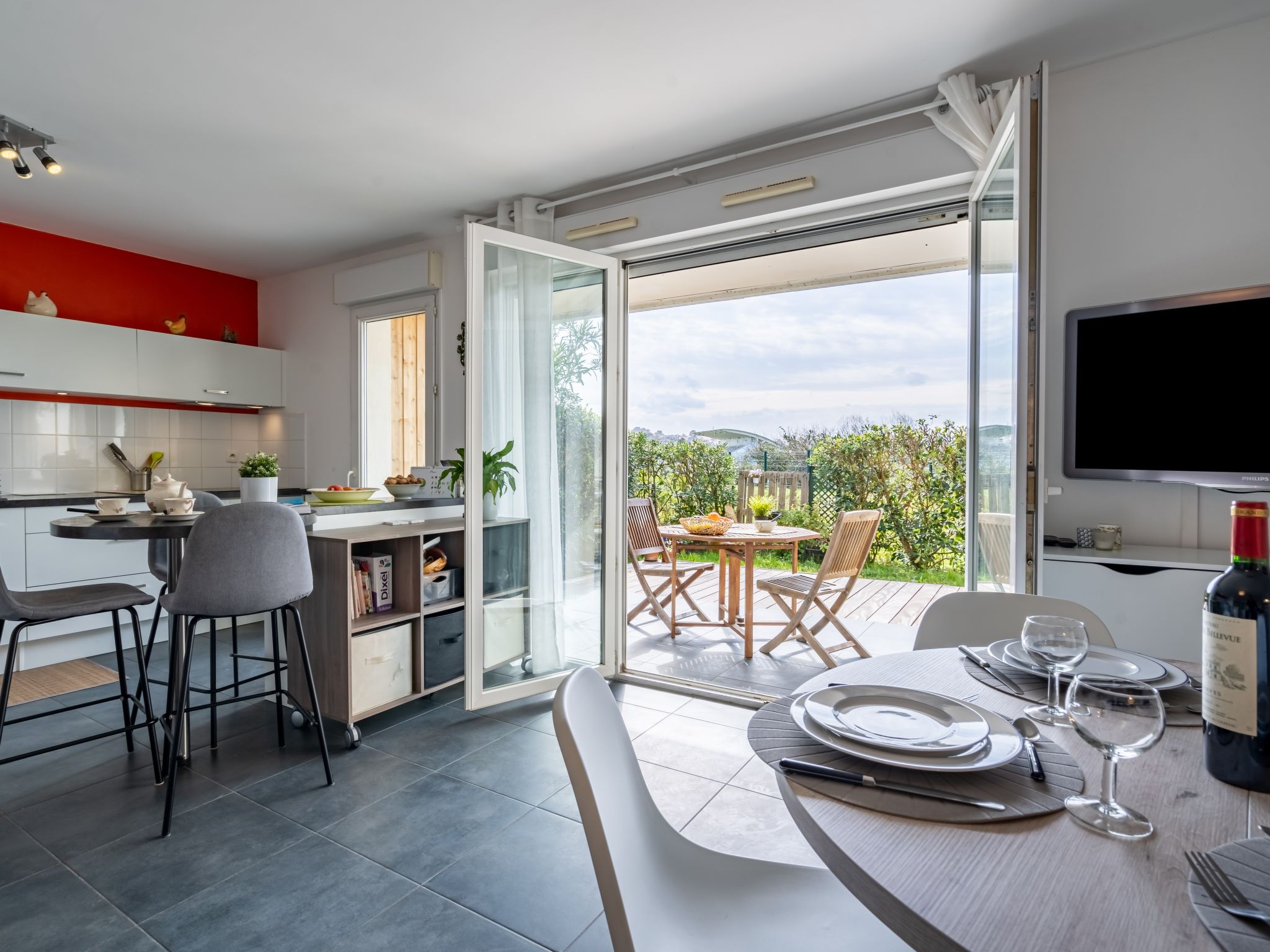 Foto 1 - Apartamento de 1 habitación en Bidart con jardín y vistas al mar