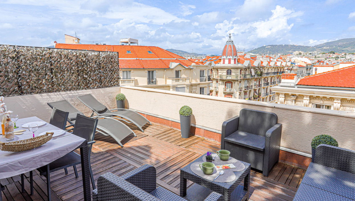 Apartamento de 2 quartos em Nice com terraço - Foto 1