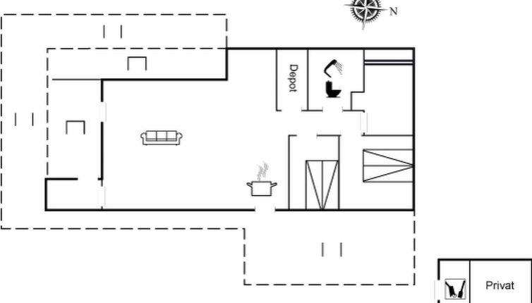 Foto 1 - Casa de 3 quartos em Oksbøl com terraço