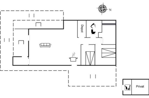 Foto 1 - Casa de 3 quartos em Oksbøl com terraço