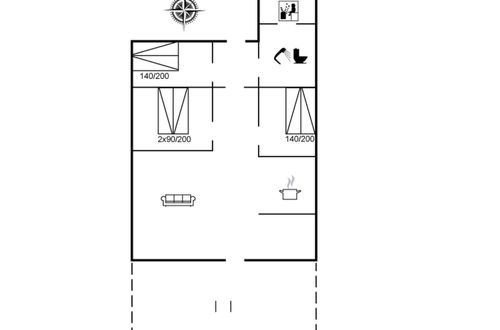 Foto 2 - Casa de 3 quartos em Rømø com terraço