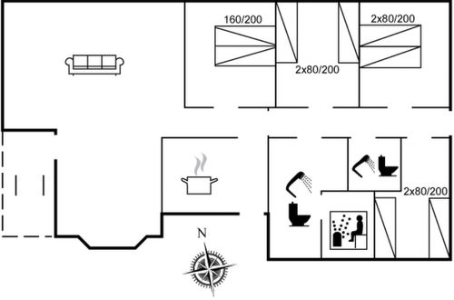 Foto 2 - Casa de 4 quartos em Løkken com terraço e sauna
