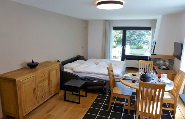 Apartamento de 2 quartos em Crans-Montana com jardim e terraço - Foto 7