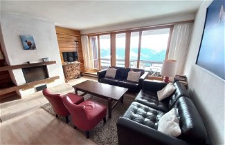 Foto 2 - Apartamento de 2 habitaciones en Vex con piscina y vistas a la montaña