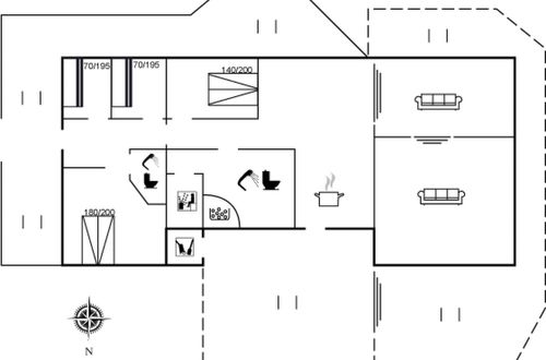 Foto 2 - Casa de 4 quartos em Løkken com terraço e sauna