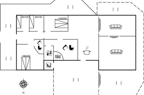 Foto 2 - Casa de 4 quartos em Løkken com terraço e sauna