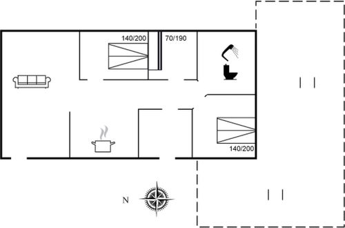 Foto 15 - Casa de 3 quartos em Løkken com terraço