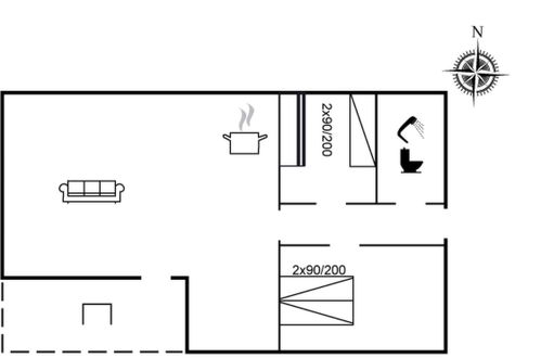 Foto 14 - Haus mit 2 Schlafzimmern in Løkken mit terrasse