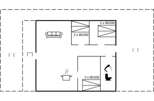 Foto 2 - Casa de 3 quartos em Løkken com terraço