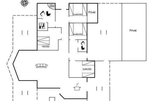 Foto 2 - Casa de 4 quartos em Løkken com terraço e sauna