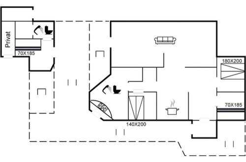 Foto 2 - Casa de 3 quartos em Løkken com terraço