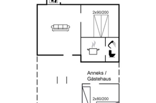 Foto 19 - Haus mit 1 Schlafzimmer in Gudhjem mit terrasse