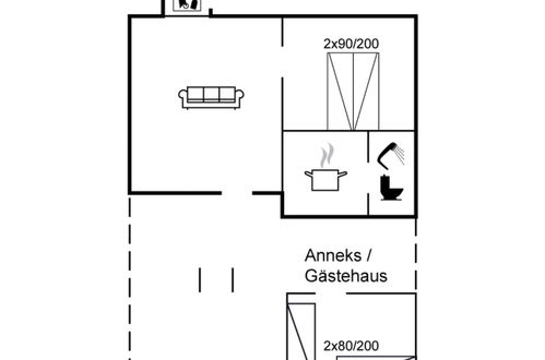 Foto 19 - Casa de 1 quarto em Gudhjem com terraço