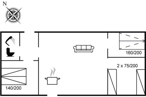 Foto 21 - Casa de 3 habitaciones en Nexø con piscina y terraza