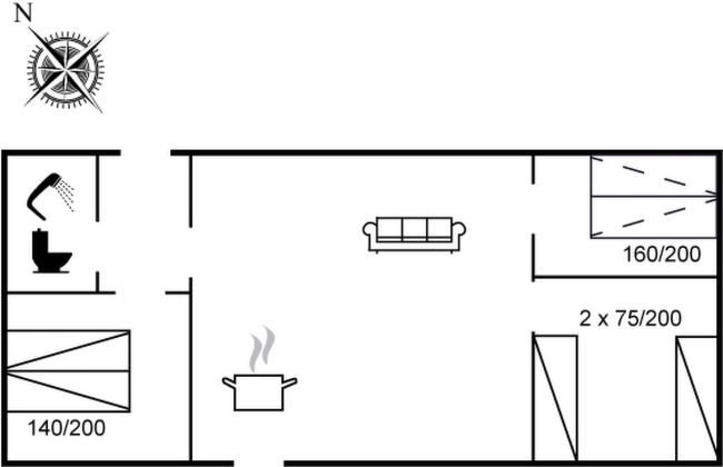 Casa de 3 quartos em Nexø com piscina e terraço - Foto 21