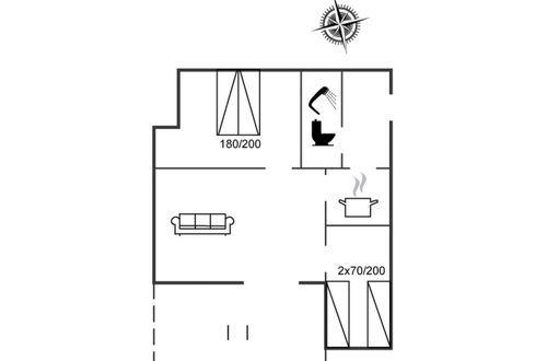 Foto 2 - Casa de 2 quartos em Aakirkeby com terraço
