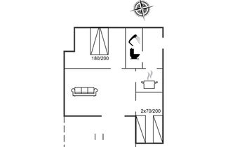 Foto 2 - Casa de 2 quartos em Aakirkeby com terraço