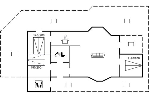 Foto 2 - Casa de 3 quartos em Løkken com terraço