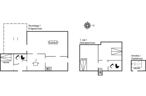 Foto 2 - Casa de 3 quartos em Skagen com terraço