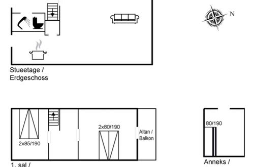 Foto 2 - Casa de 2 quartos em Roslev com terraço