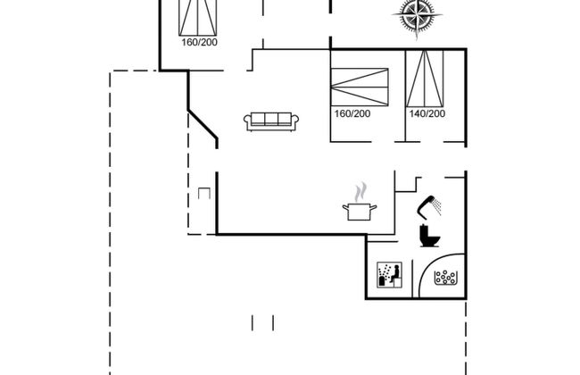 Casa de 3 quartos em Hirtshals com terraço e sauna - Foto 2