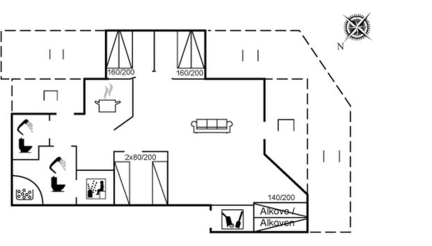 Casa de 3 quartos em Vinderup com terraço e sauna - Foto 2