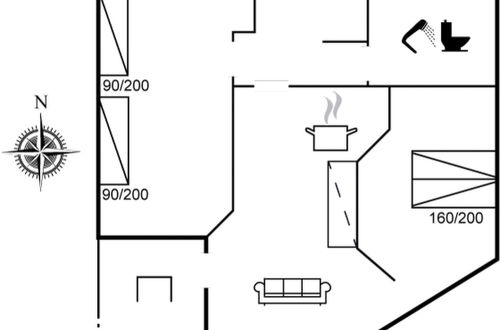 Foto 20 - Appartamento con 2 camere da letto a Fanø Bad con terrazza