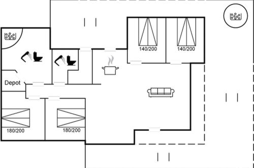 Foto 24 - Casa con 4 camere da letto a Glesborg con terrazza e vasca idromassaggio