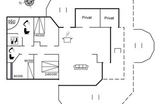 Foto 2 - Casa de 3 quartos em Hals com sauna