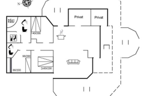 Foto 38 - Haus mit 4 Schlafzimmern in Hals mit sauna