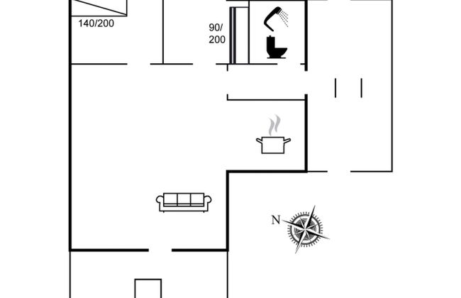 Casa de 2 quartos em Egernsund com terraço e sauna - Foto 21