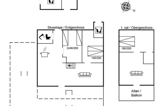 Casa de 3 quartos em Fur com terraço - Foto 2