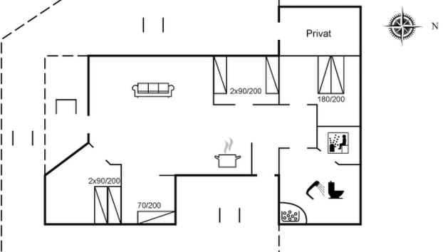 Casa con 3 camere da letto a Toftlund con terrazza e sauna - Foto 2