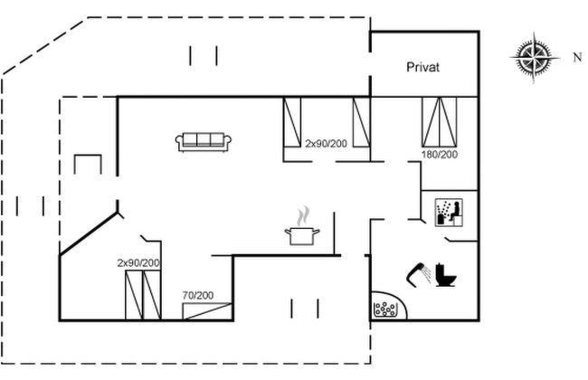 Casa con 3 camere da letto a Toftlund con terrazza e sauna - Foto 2