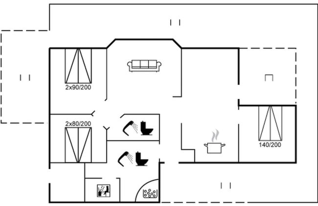 Casa de 3 quartos em Hirtshals com terraço e sauna - Foto 2